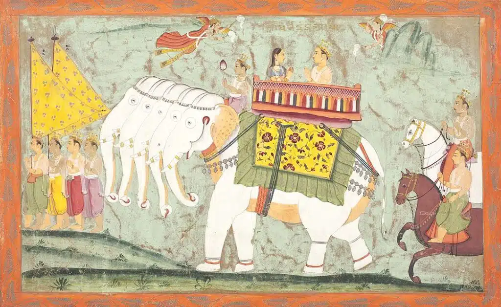 In der vedischen Kultur gilt Indra als der höchste Gott. Er ist ist der himmliche Gott, ohne den kein Sieg möglich ist.