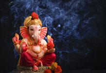 Der kindliche Elefantengott Ganesha ist ein besonders beliebter Hindu Gott.