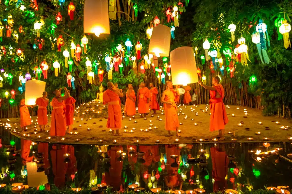 Das Lichterfest wird in Thailand jedes Jahr im November gefeiert.