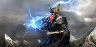 Thor, der germanische Gott von Blitz und Donner, ist auf seinen Reisen auch einmal unfreiwillig bei dem Schamanen Utgard-Loki zu Gast. Da hilft ihm zunächst auch sein Hammer Mjölnir nicht.